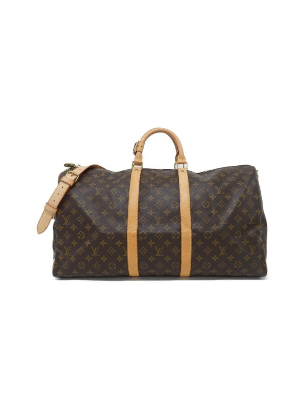 Louis Vuitton Monogram Keepall Bandouliere 55 Boston Bag